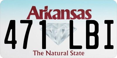 AR license plate 471LBI