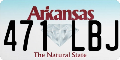 AR license plate 471LBJ