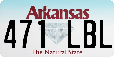 AR license plate 471LBL