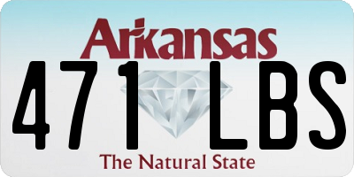 AR license plate 471LBS