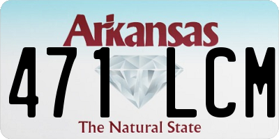 AR license plate 471LCM