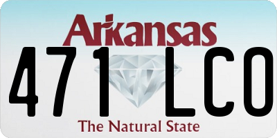 AR license plate 471LCO