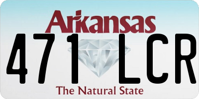 AR license plate 471LCR