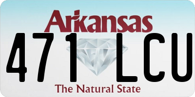 AR license plate 471LCU