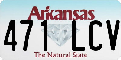 AR license plate 471LCV