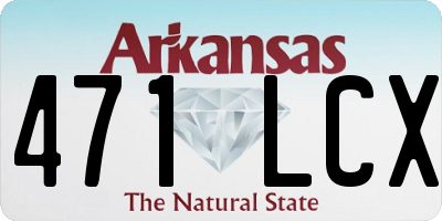 AR license plate 471LCX