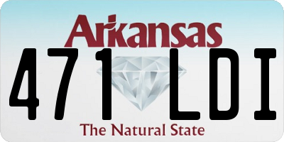 AR license plate 471LDI