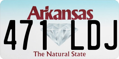 AR license plate 471LDJ