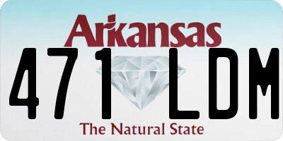 AR license plate 471LDM