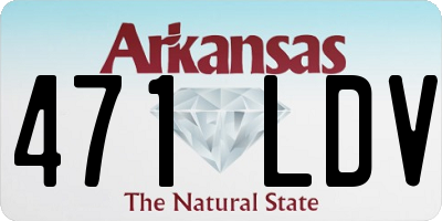 AR license plate 471LDV