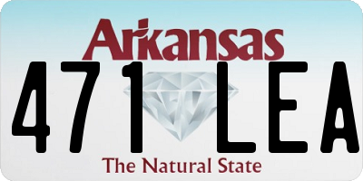 AR license plate 471LEA