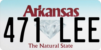 AR license plate 471LEE
