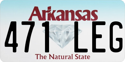 AR license plate 471LEG