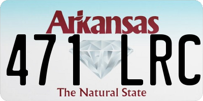 AR license plate 471LRC