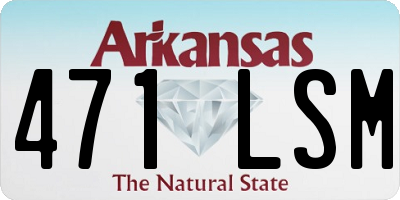 AR license plate 471LSM