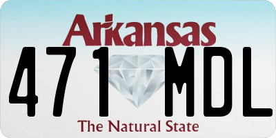 AR license plate 471MDL