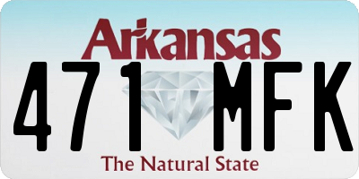 AR license plate 471MFK