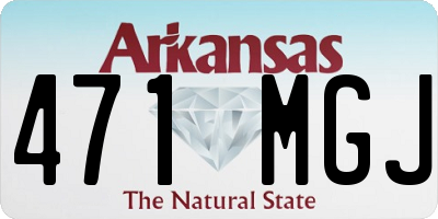 AR license plate 471MGJ