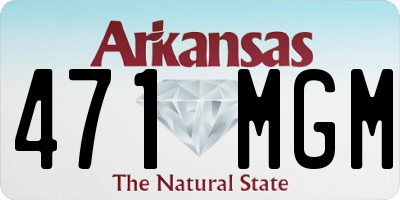 AR license plate 471MGM