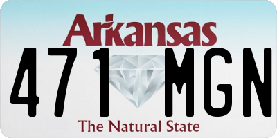AR license plate 471MGN