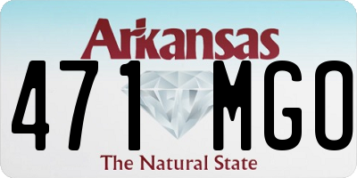 AR license plate 471MGO