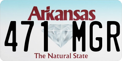 AR license plate 471MGR