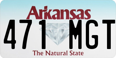AR license plate 471MGT