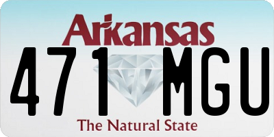 AR license plate 471MGU