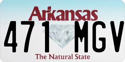 AR license plate 471MGV