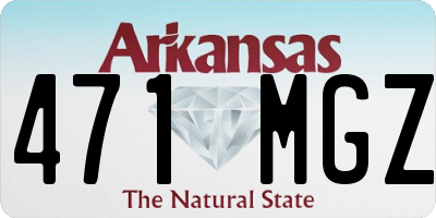 AR license plate 471MGZ