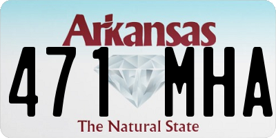 AR license plate 471MHA
