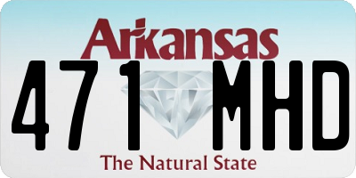 AR license plate 471MHD