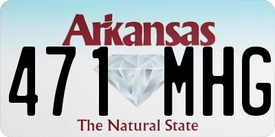 AR license plate 471MHG