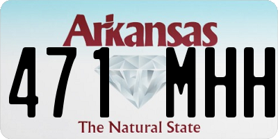 AR license plate 471MHH