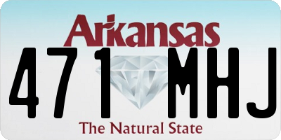 AR license plate 471MHJ