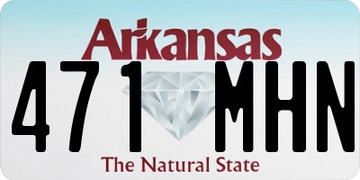 AR license plate 471MHN