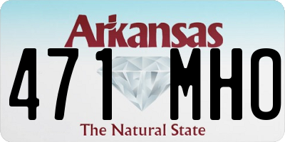 AR license plate 471MHO