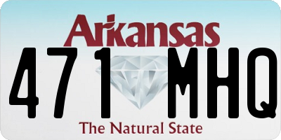 AR license plate 471MHQ