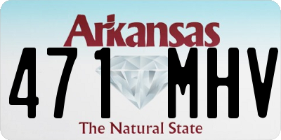 AR license plate 471MHV