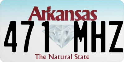 AR license plate 471MHZ