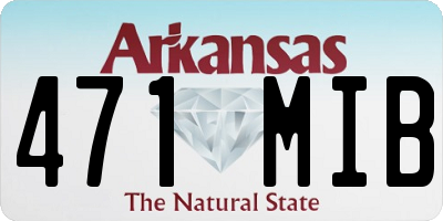 AR license plate 471MIB