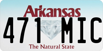AR license plate 471MIC