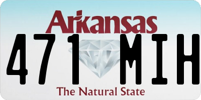 AR license plate 471MIH