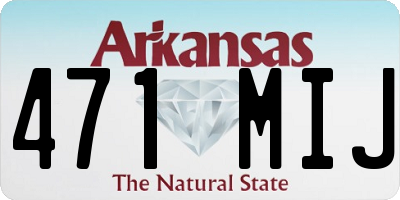 AR license plate 471MIJ