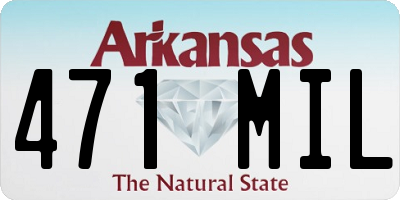 AR license plate 471MIL