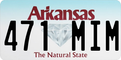 AR license plate 471MIM