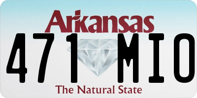 AR license plate 471MIO