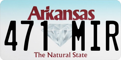 AR license plate 471MIR