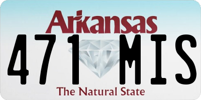 AR license plate 471MIS