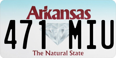 AR license plate 471MIU